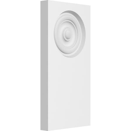 Ekena Millwork Standard Foster Bullseye Plinth Block with Square Edge, 4 1/2"W x 9"H x 3/4"P PBP045X090X075FOS02